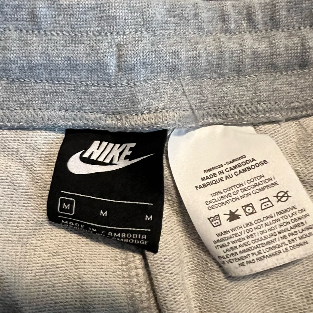 Nike Gray Athletic Sweatshorts with Relaxed Fit - Picture 4 of 4